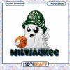 Milwaukee Bucks Ghost PNG Sublimation Design