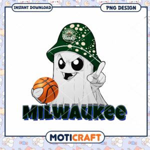 Milwaukee Bucks Ghost PNG Sublimation Design Milwaukee Bucks Ghost PNG Sublimation Design