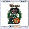 Milwaukee Bucks Betty Boop PNG Design 1 Milwaukee Bucks Betty Boop PNG Design