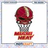 Miami Heat Skull PNG Design 1 Miami Heat Skull PNG Design