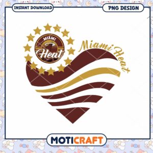 Miami Heat Heart Design PNG Download for Fans and Collectors Miami Heat Heart Design PNG Download for Fans and Collectors