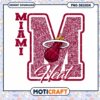 Miami Heat Glitter Letter M PNG 1 Miami Heat Glitter Letter M PNG