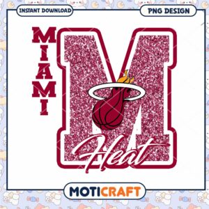 Miami Heat Glitter Letter M PNG Miami Heat Glitter Letter M PNG
