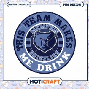 Memphis Grizzlies PNG Sublimation Design
