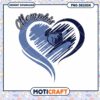 Memphis Grizzlies Heart PNG Design