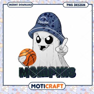 Memphis Grizzlies Ghost PNG Sublimation