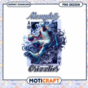 Memphis Grizzlies Basketball Player PNG Instant Download Art