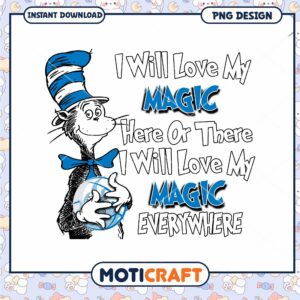 Magic Cat Quote PNG Design for Instant Download Art