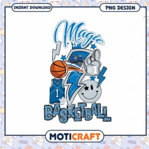 Magic Basketball PNG Design Download for Fans and Crafters