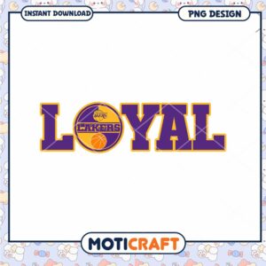 Loyal Los Angeles Lakers Basketball PNG Download Design