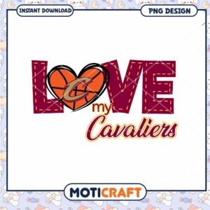 Love My Cavaliers PNG Design Instant Download