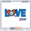 Love My 76ers Basketball PNG Design Instant Download Art