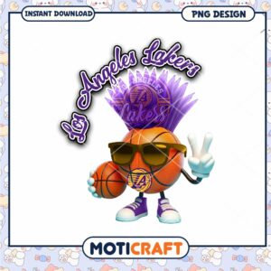 Los Angeles Lakers PNG Download Fun Basketball Design