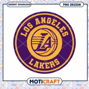 Los Angeles Lakers Logo PNG Design for Instant Download