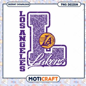 Los Angeles Lakers Glitter PNG