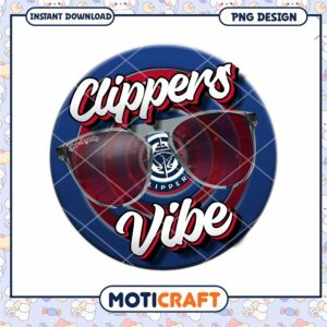 Los Angeles Clippers Vibe PNG Graphic Download Design
