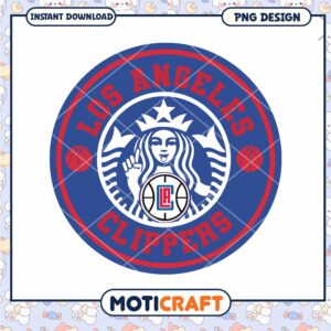 Los Angeles Clippers PNG Design Instant Download Art