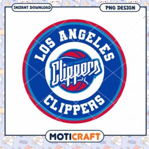 Los Angeles Clippers Logo PNG Instant Download Design