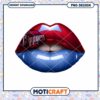 Los Angeles Clippers Lips PNG Design for Instant Download