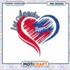 Los Angeles Clippers Heart PNG Design