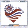 Los Angeles Clippers Heart Design PNG Instant Download Art
