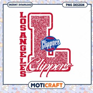 Los Angeles Clippers Glitter PNG Design