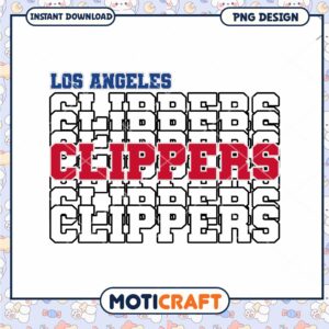 Los Angeles Clippers Graphic Design Instant Download PNG