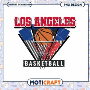 Los Angeles Basketball PNG Design