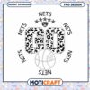 Leopard Print Brooklyn Nets Go Basketball PNG Design Download