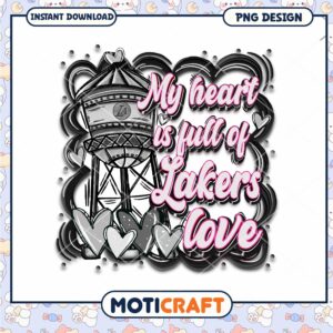 Lakers Love Design for Fans Instant Download PNG Art
