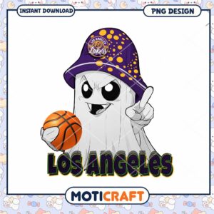 Lakers Ghost PNG Sublimation Design