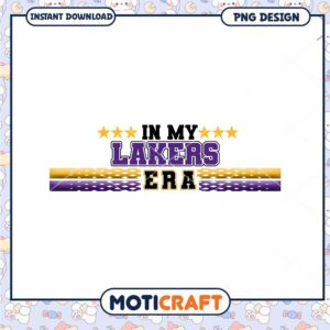 Lakers Era PNG Design for Fans Instant Download Art