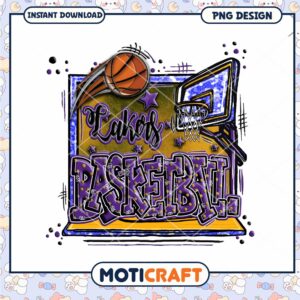 Lakers Basketball PNG Design