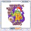 Lakers Christmas Grinch Illustration Instant Download PNG