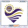 LA Lakers Heart Design PNG Instant Download for Fans 1 LA Lakers Heart Design PNG Instant Download for Fans