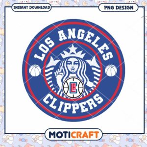 LA Clippers Starbucks PNG Design