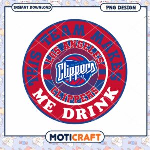 LA Clippers Team Makers PNG Design