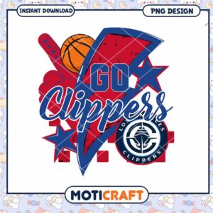 LA Clippers PNG Design Go Clippers Sublimation
