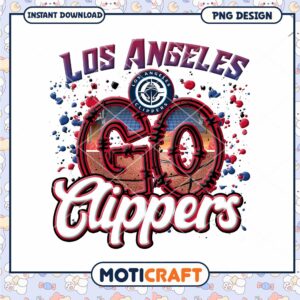 LA Clippers Go PNG Sublimation Design