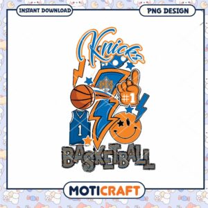 Knicks Basketball PNG Design Instant Download for Fans