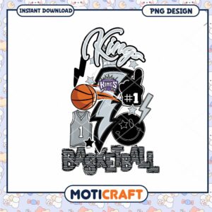 King Basketball PNG Design for Instant Download Art