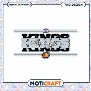 Kings Basketball PNG Design for Sports Fans Instant Download