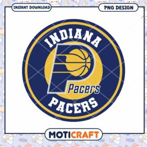 Indiana Pacers Logo Design Instant Download PNG File