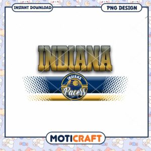 Indiana Pacers Logo PNG Design for Instant Download Product