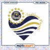 Indiana Pacers Heart PNG Design