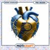 Indiana Pacers Heart Logo PNG Instant Download Design