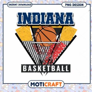 Indiana Basketball PNG Design Instant Download