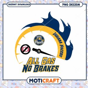 Indiana Pacers All Gas No Brakes PNG