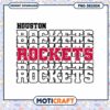 Houston Rockets Typography PNG Design Instant Download