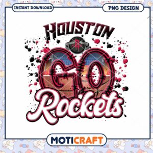 Houston Rockets PNG Sublimation Design